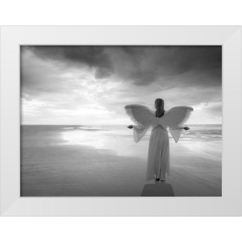 AF20121001 Sea 058PC02 White Modern Wood Framed Art Print by Frank, Assaf