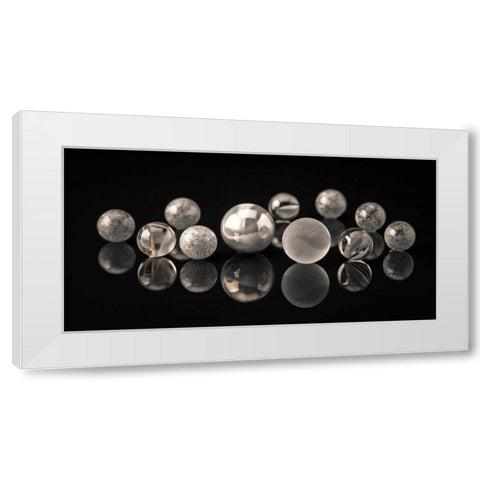 AF20150227 Marbles 123C03 White Modern Wood Framed Art Print by Frank, Assaf