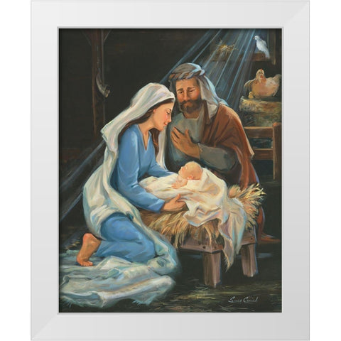 Birth Of Christ White Modern Wood Framed Art Print by Comish, Susan