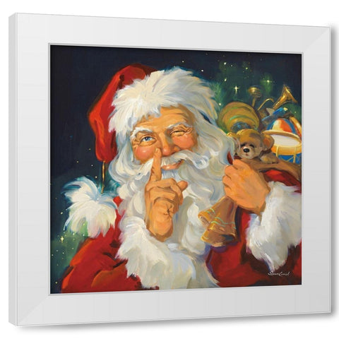 Up The Chimney White Modern Wood Framed Art Print by Comish, Susan