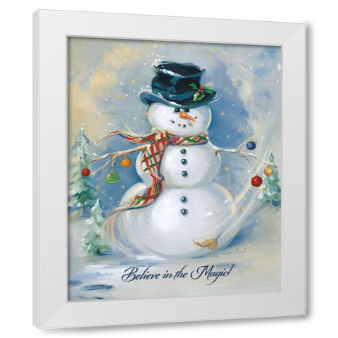Believe In Magic White Modern Wood Framed Art Print by Comish, Susan