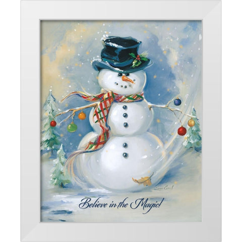 Believe In Magic White Modern Wood Framed Art Print by Comish, Susan