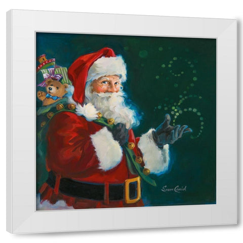Believe In Magic White Modern Wood Framed Art Print by Comish, Susan
