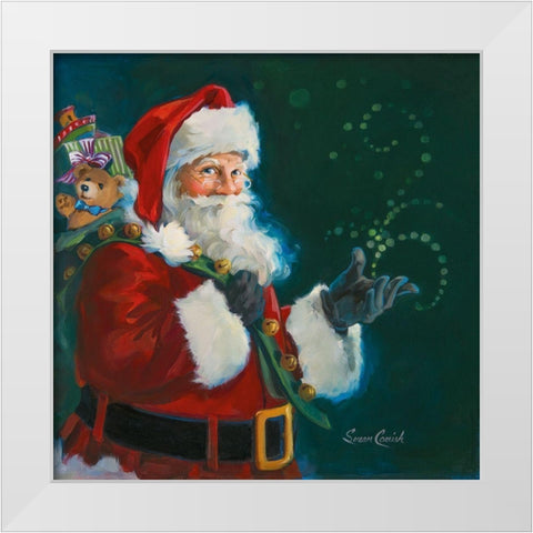 Believe In Magic White Modern Wood Framed Art Print by Comish, Susan