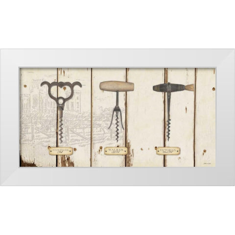 Corkscrews II White Modern Wood Framed Art Print by Marrott, Stephanie