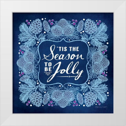 Season Blue White Modern Wood Framed Art Print by Marrott, Stephanie