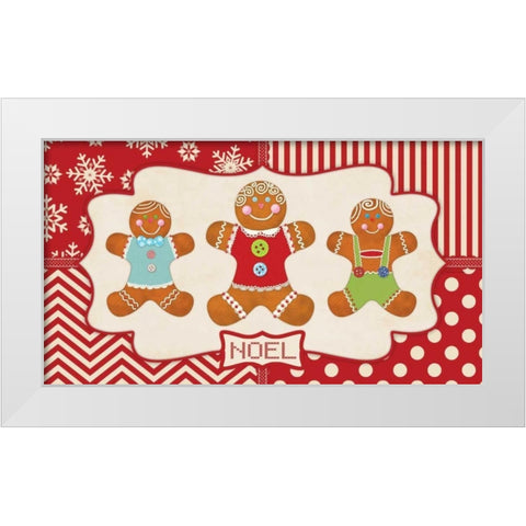 Gingerbread I White Modern Wood Framed Art Print by Marrott, Stephanie
