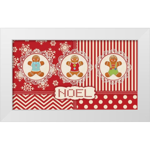 Gingerbread II White Modern Wood Framed Art Print by Marrott, Stephanie