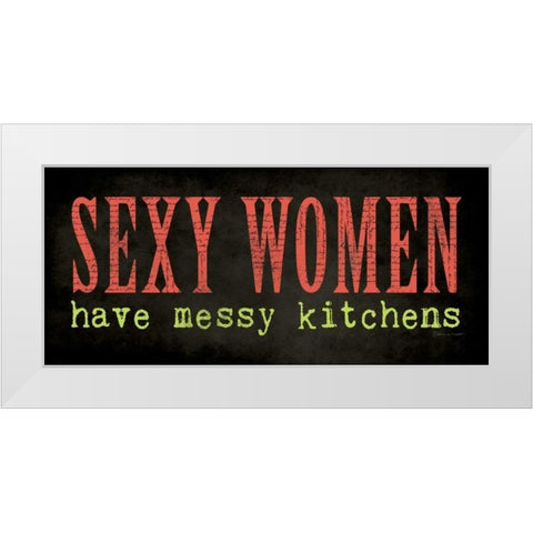 Sexy Women White Modern Wood Framed Art Print by Marrott, Stephanie