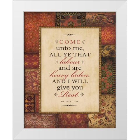 Heavy Laden White Modern Wood Framed Art Print by Marrott, Stephanie