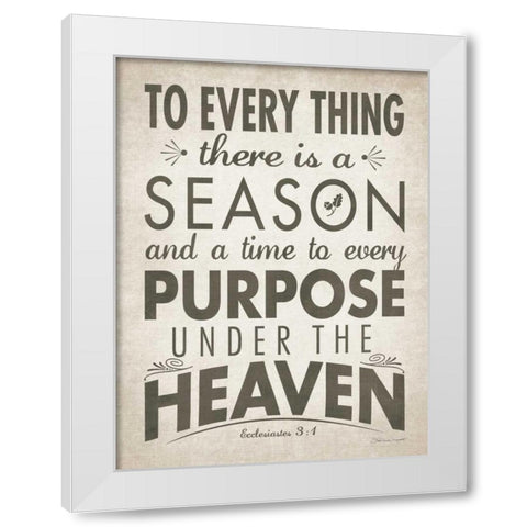 A Season White Modern Wood Framed Art Print by Marrott, Stephanie
