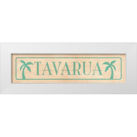 Tavaru White Modern Wood Framed Art Print by Marrott, Stephanie