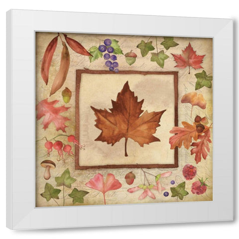Maple of Fall 1 White Modern Wood Framed Art Print by Marrott, Stephanie