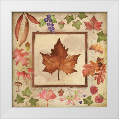 Maple of Fall 1 White Modern Wood Framed Art Print by Marrott, Stephanie