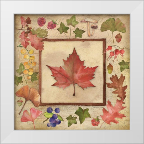 Maple of Fall 2 White Modern Wood Framed Art Print by Marrott, Stephanie