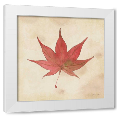 Japanese In Fall White Modern Wood Framed Art Print by Marrott, Stephanie
