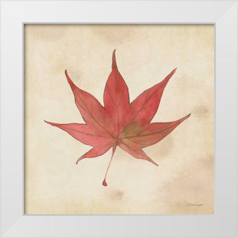 Japanese In Fall White Modern Wood Framed Art Print by Marrott, Stephanie