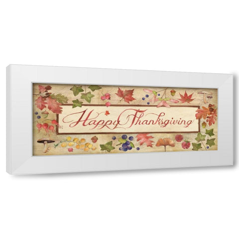 Thanksgiving White Modern Wood Framed Art Print by Marrott, Stephanie