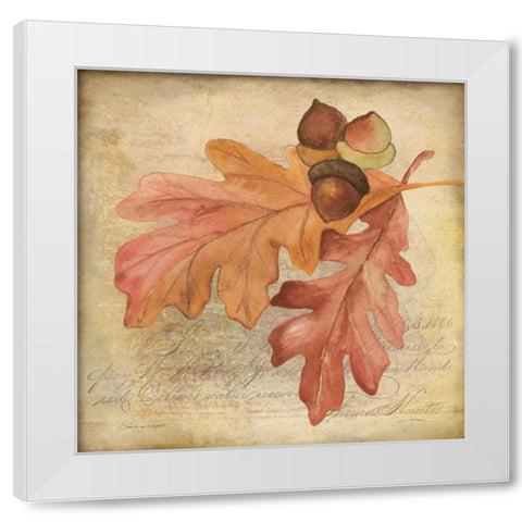 Oak Lea f2 White Modern Wood Framed Art Print by Marrott, Stephanie