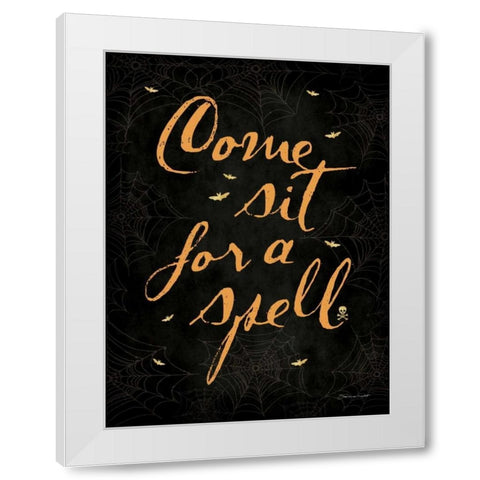 For A Spell White Modern Wood Framed Art Print by Marrott, Stephanie