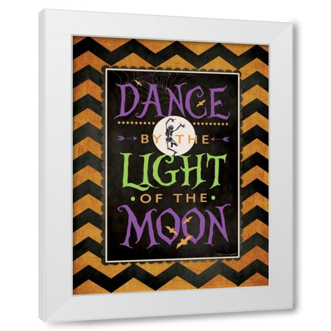 Dance White Modern Wood Framed Art Print by Marrott, Stephanie