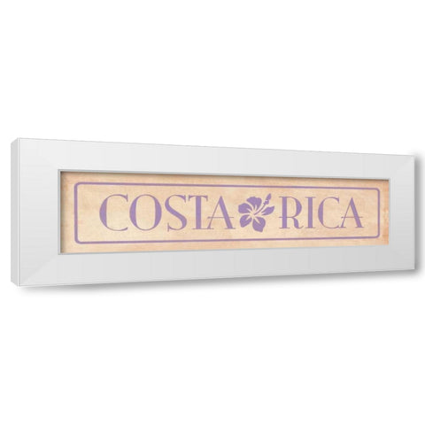 Costa Rica White Modern Wood Framed Art Print by Marrott, Stephanie