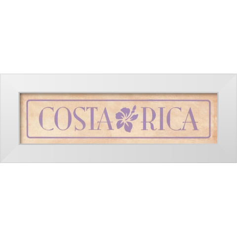Costa Rica White Modern Wood Framed Art Print by Marrott, Stephanie