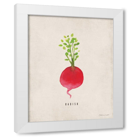 Radish White Modern Wood Framed Art Print by Marrott, Stephanie