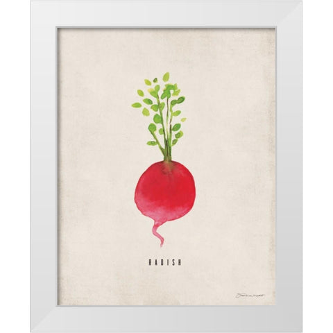 Radish White Modern Wood Framed Art Print by Marrott, Stephanie