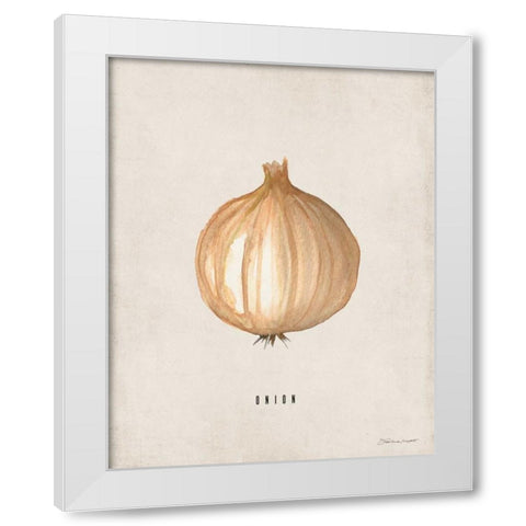 Onion White Modern Wood Framed Art Print by Marrott, Stephanie