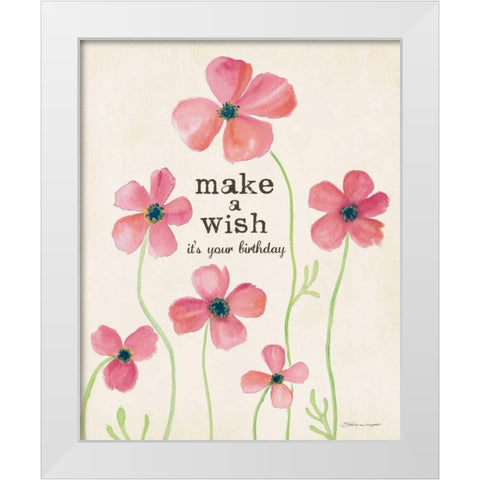 A Wish II White Modern Wood Framed Art Print by Marrott, Stephanie