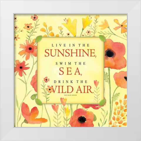 Wild Air I White Modern Wood Framed Art Print by Marrott, Stephanie