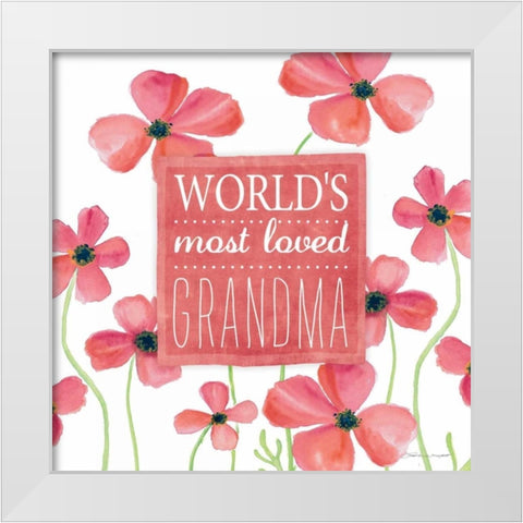 Loved Grandma II White Modern Wood Framed Art Print by Marrott, Stephanie
