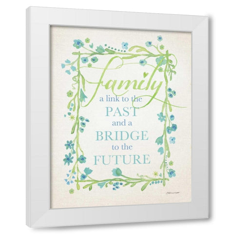 Family I White Modern Wood Framed Art Print by Marrott, Stephanie