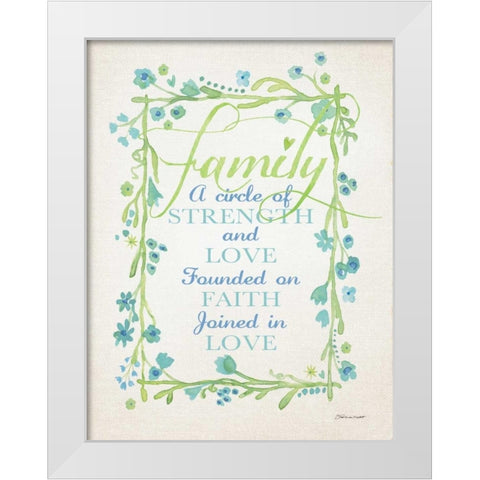 Family II White Modern Wood Framed Art Print by Marrott, Stephanie