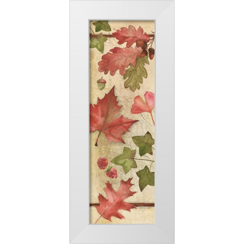 Autumn Collage I White Modern Wood Framed Art Print by Marrott, Stephanie