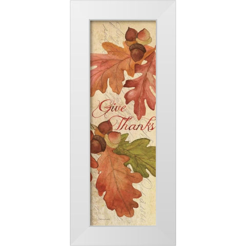 Autumn Collage V White Modern Wood Framed Art Print by Marrott, Stephanie