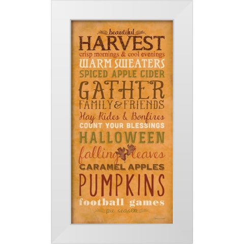Harvest White Modern Wood Framed Art Print by Marrott, Stephanie