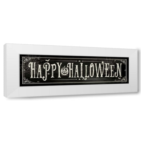 Happy Halloween II White Modern Wood Framed Art Print by Marrott, Stephanie