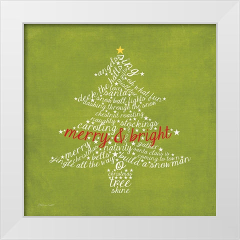 Tree White Modern Wood Framed Art Print by Marrott, Stephanie