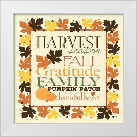 Harvest Season White Modern Wood Framed Art Print by Marrott, Stephanie