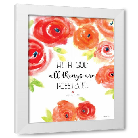 All Things White Modern Wood Framed Art Print by Marrott, Stephanie