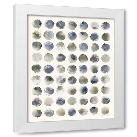 Dot Pattern White Modern Wood Framed Art Print by Marrott, Stephanie
