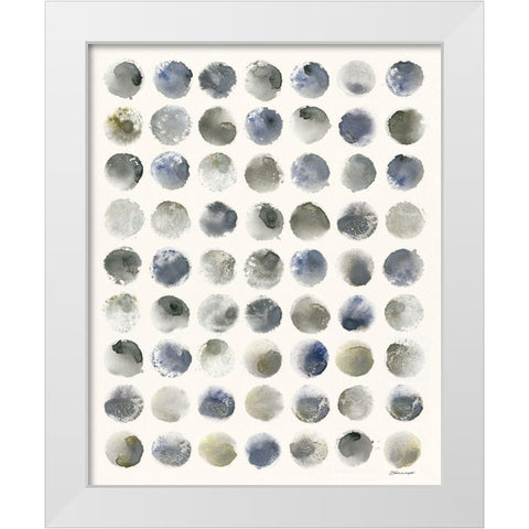 Dot Pattern White Modern Wood Framed Art Print by Marrott, Stephanie