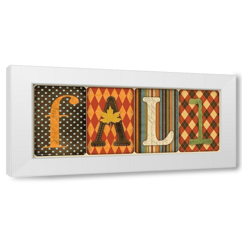 Fall White Modern Wood Framed Art Print by Marrott, Stephanie