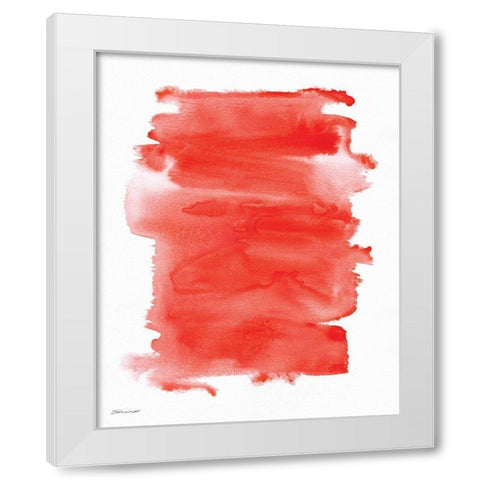 Red Wash White Modern Wood Framed Art Print by Marrott, Stephanie