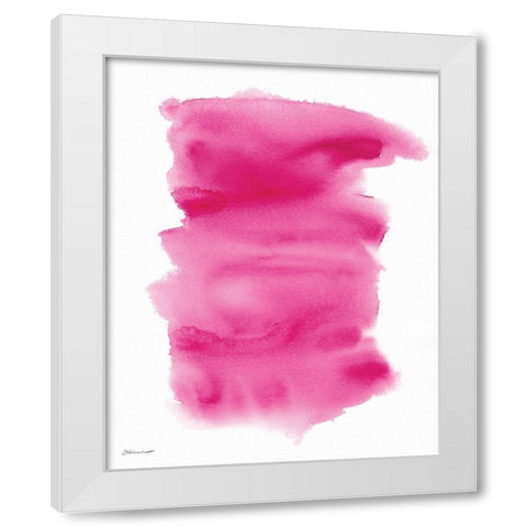 Pink Wash White Modern Wood Framed Art Print by Marrott, Stephanie