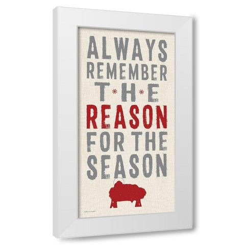 The Reason White Modern Wood Framed Art Print by Marrott, Stephanie