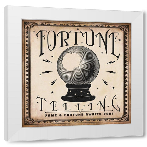 Crystal Ball White Modern Wood Framed Art Print by Marrott, Stephanie