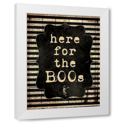 Boos White Modern Wood Framed Art Print by Marrott, Stephanie